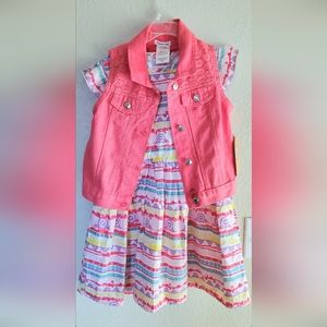 Size 6 Matching Outfit Vest Dress